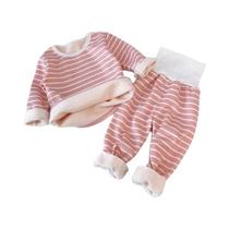 Conjunto De Roupa Térmica Para Meninas E Meninos, Pijamas De Inverno De Cintura Alta, Roupa Infantil