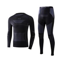 Conjunto De Roupa Térmica Unissex Para Esqui, Fitness, Treino, Ginástica, Snowboard, Yoga E Conjunto De Roupa Térmica Unissex Para Esqui, Fitness, Treino, Ginástica, Snowboard, Yoga E