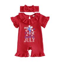 Conjunto de roupas Amiblvowa Newborn Baby Girl 4 de julho de 250 Conjunto de roupas Amiblvowa Newborn Baby Girl 4 de julho de 250