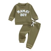 Conjunto de roupas aporake Baby Boy Bordado Outono Inverno 2-3T Conjunto de roupas aporake Baby Boy Bordado Outono Inverno 2-3T