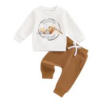 Conjunto de roupas Baby Boy Fall, moletom de manga comprida, 18-24M Conjunto de roupas Baby Boy Fall, moletom de manga comprida, 18-24M