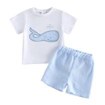 Conjunto de roupas Bagilaanoe Summer Outfit Baby Boy 6-12 meses Conjunto de roupas Bagilaanoe Summer Outfit Baby Boy 6-12 meses