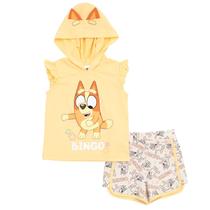 Conjunto de roupas Bluey Bingo Little Girls Cosplay 6 anos