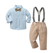 Conjunto de roupas Boarnseorl Baby Boys Gentleman Shirt + Calças 3-4Y Conjunto de roupas Boarnseorl Baby Boys Gentleman Shirt + Calças 3-4Y
