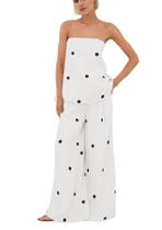 Conjunto de roupas calbáticas femininas de bolinhas com calças largas