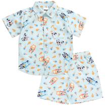 Conjunto de roupas: camisa e shorts havaianos Bluey Bingo Muffin 3T