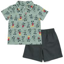 Conjunto de roupas: camisa polo e shorts Disney Mickey Mouse 2T Conjunto de roupas: camisa polo e shorts Disney Mickey Mouse 2T