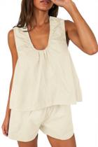 Conjunto de roupas: camiseta regata feminina de verão Cicy Bell com shorts de cintura alta Conjunto de roupas: camiseta regata feminina de verão Cicy Bell com shorts de cintura alta