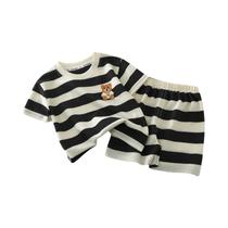 Conjunto De Roupas Casuais De Verão Para Menino Bebê Com Estampa De Desenho Coreano, Solto, Fresco E