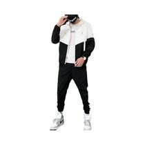 Conjunto De Roupas Casuais Masculinas Com Capuz E Calças Jogger, 2 Peças, Estilo Hip Hop Para