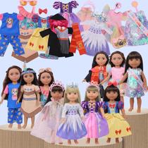 Conjunto de roupas com um enorme brilho para boneca American Girl de 14 polegadas