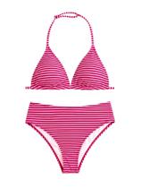 Conjunto de roupas de banho RoseSeek, biquíni feminino Tie Dye Smocked Halter 11Y