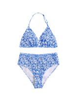 Conjunto de roupas de banho RoseSeek, biquíni feminino Tie Dye Smocked Halter 13Y Conjunto de roupas de banho RoseSeek, biquíni feminino Tie Dye Smocked Halter 13Y