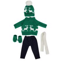 Conjunto de roupas de boneca de inverno e Natal para boneca de 18 polegadas