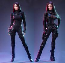 Conjunto de roupas de boneca HiPlay, escala 1/6, para boneco de ação feminino de 30 cm Conjunto de roupas de boneca HiPlay, escala 1/6, para boneco de ação feminino de 30 cm