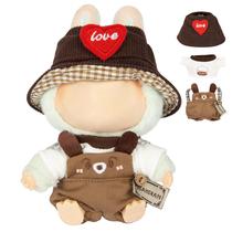 Conjunto de roupas de boneca Labubu Kawaii Chic Style de 17 cm com acessórios