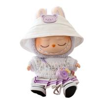 Conjunto de roupas de boneca para boneca Labubu de 15 cm e 17 cm com acessórios