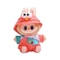 Conjunto de roupas de boneca para bonecas labubu de 17 cm (1 chapéu, 1 macacão, 1 camiseta) Conjunto de roupas de boneca para bonecas labubu de 17 cm (1 chapéu, 1 macacão, 1 camiseta)