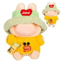 Conjunto de roupas de boneca, suéter de malha CHICHO Kawaii para boneca de 17 cm