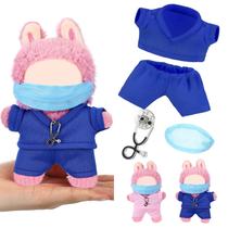 Conjunto de roupas de boneca Velmitten Doctor Nurse Scrubs para bonecas de 17 cm Conjunto de roupas de boneca Velmitten Doctor Nurse Scrubs para bonecas de 17 cm