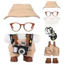 Conjunto de roupas de boneca VVQUI para bonecas de 17 cm com chapéu, macacão e muito mais Conjunto de roupas de boneca VVQUI para bonecas de 17 cm com chapéu, macacão e muito mais