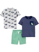Conjunto de roupas de brincar de 3 peças Simple Joys by Carter's Baby Boys 18M