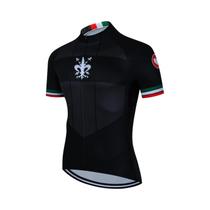 Conjunto de Roupas de Ciclismo Masculina para Verão - Camisa e Calças com Gel