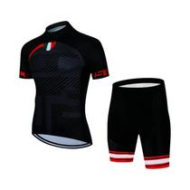 Conjunto de Roupas de Ciclismo Masculina para Verão - Camisa e Calças com Gel