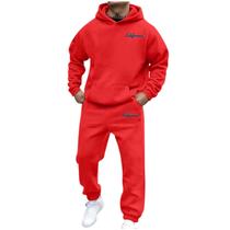 Conjunto de roupas de corrida para homens, 2 peças de agasalho casual