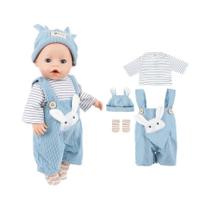 Conjunto De Roupas De Inverno Para Boneca De 43cm, Jaqueta De Couro, Calças, Macacões Para Boneca