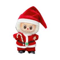 Conjunto De Roupas De Natal Para Boneca Labubu De 17cm Com Tema De Cervo Vermelho, Presente Único