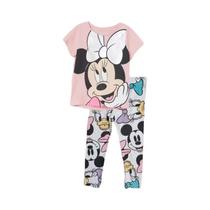 Conjunto De Roupas De Outono Para Meninas 2 Peças Princesa Minnie Mouse Roupas Infantis
