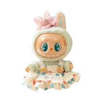 Conjunto De Roupas De Pelúcia Labubu Kawaii 17cm, Mini Suéter De Dinossauro E Saia De Ganso De