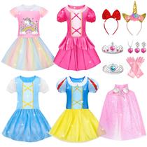 Conjunto de Roupas de Princesa para Meninas (3 a 8 anos)