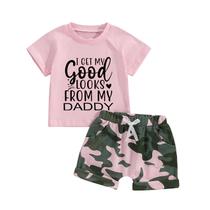 Conjunto de roupas de verão Fernvia Toddler Girls 1T-5T Conjunto de roupas de verão Fernvia Toddler Girls 1T-5T