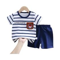 Conjunto de Roupas de Verão para Bebê - Algodão, Estampas de Desenhos Animados