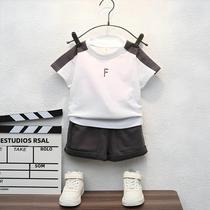 Conjunto de Roupas de Verão para Bebês - Camiseta e Shorts de Algodão