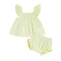 Conjunto de roupas de verão para bebês e meninas da Clothing CIYCUIT de 0 a 3 meses Conjunto de roupas de verão para bebês e meninas da Clothing CIYCUIT de 0 a 3 meses