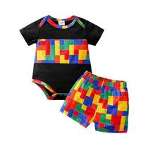 Conjunto De Roupas De Verão Para Bebês Recém-Nascidos 0-18 Meses Macacão De Malha Com Estampa Conjunto De Roupas De Verão Para Bebês Recém-Nascidos 0-18 Meses Macacão De Malha Com Estampa