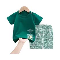 Conjunto De Roupas De Verão Para Crianças, Camiseta De Algodão Com Estampa De Desenho Animado E