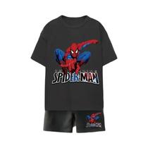 Conjunto De Roupas De Verão Para Crianças Spiderman, Camiseta E Shorts Para Meninos, Traje Esportivo