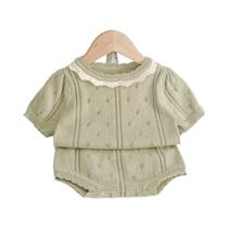 Conjunto De Roupas De Verão Para Meninas, Camiseta De Malha Com Recortes E Shorts, 2 Peças, Moda Conjunto De Roupas De Verão Para Meninas, Camiseta De Malha Com Recortes E Shorts, 2 Peças, Moda