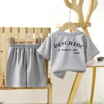 Conjunto De Roupas De Verão Para Meninos E Meninas Camisas De Manga Curta E Shorts 2PCS Roupas Conjunto De Roupas De Verão Para Meninos E Meninas Camisas De Manga Curta E Shorts 2PCS Roupas