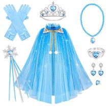 Conjunto de roupas de vestir Princess Cape, 10 peças para meninas