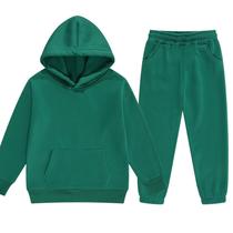 Conjunto de roupas DHSPKN Tracksuit Sweatsuits for Kids Green 140