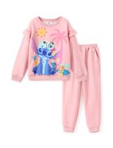 Conjunto de roupas Disney Lilo & Stitch Toddler Girl 8-9T de manga comprida