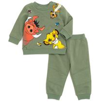Conjunto de roupas Disney Lion King Pumba Timon Simba para menino