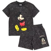 Conjunto de roupas Disney Mickey Mouse Pluto Big Boys Black 10-12 Conjunto de roupas Disney Mickey Mouse Pluto Big Boys Black 10-12