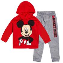 Conjunto de roupas Disney Mickey Mouse Toddler Boys Fleece 4T Red