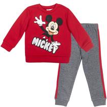 Conjunto de roupas Disney Mickey Mouse Toddler Boys vermelho/cinza 5T Conjunto de roupas Disney Mickey Mouse Toddler Boys vermelho/cinza 5T